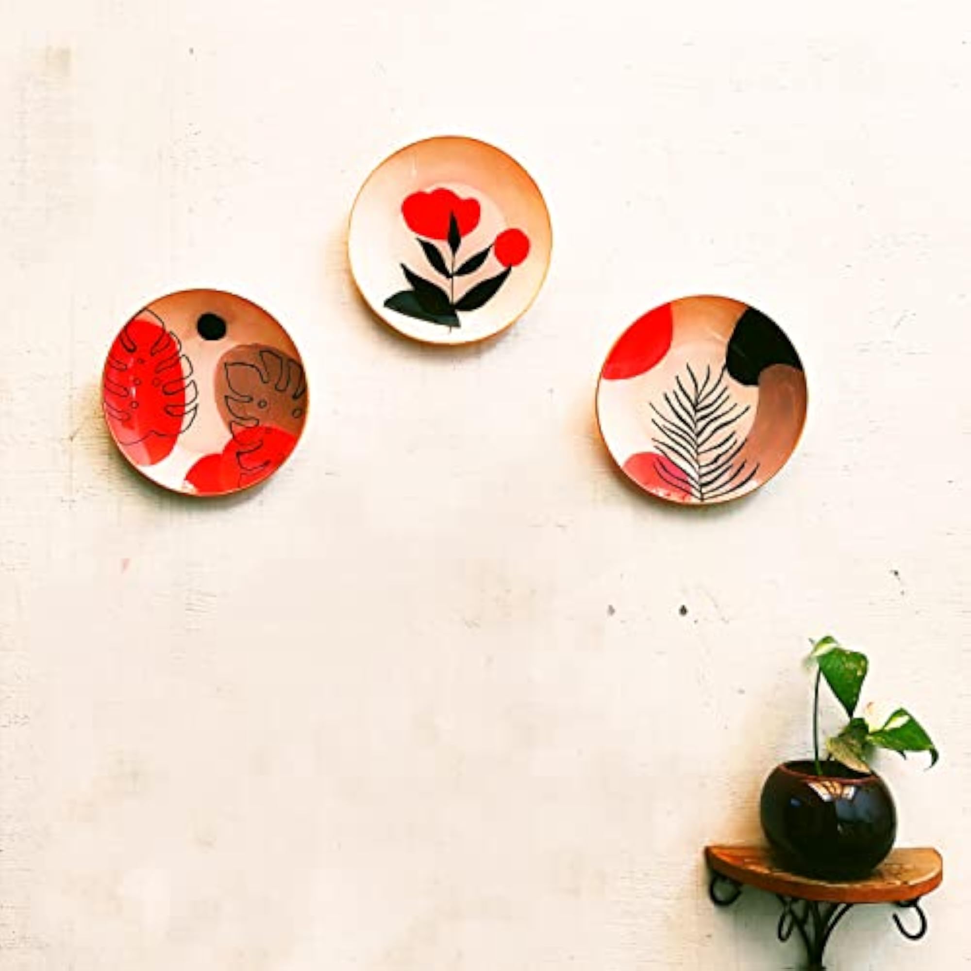 Handcrafted Decorative Glass Wall Plates